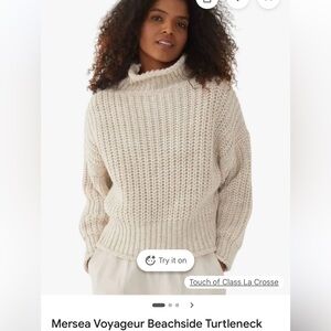 Mersea Voyageur Beachside Turtleneck Sz S
